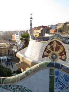 park guell tower view