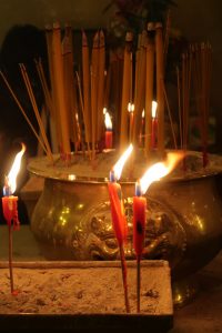 incense and candles