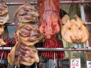 flat meats in china town Hong Kong