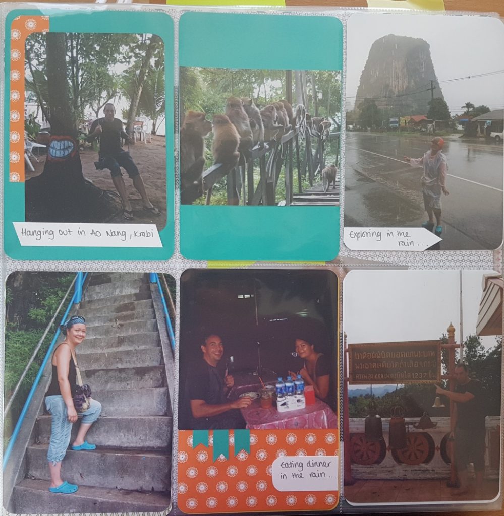 Project Life album pages from Ao Nang