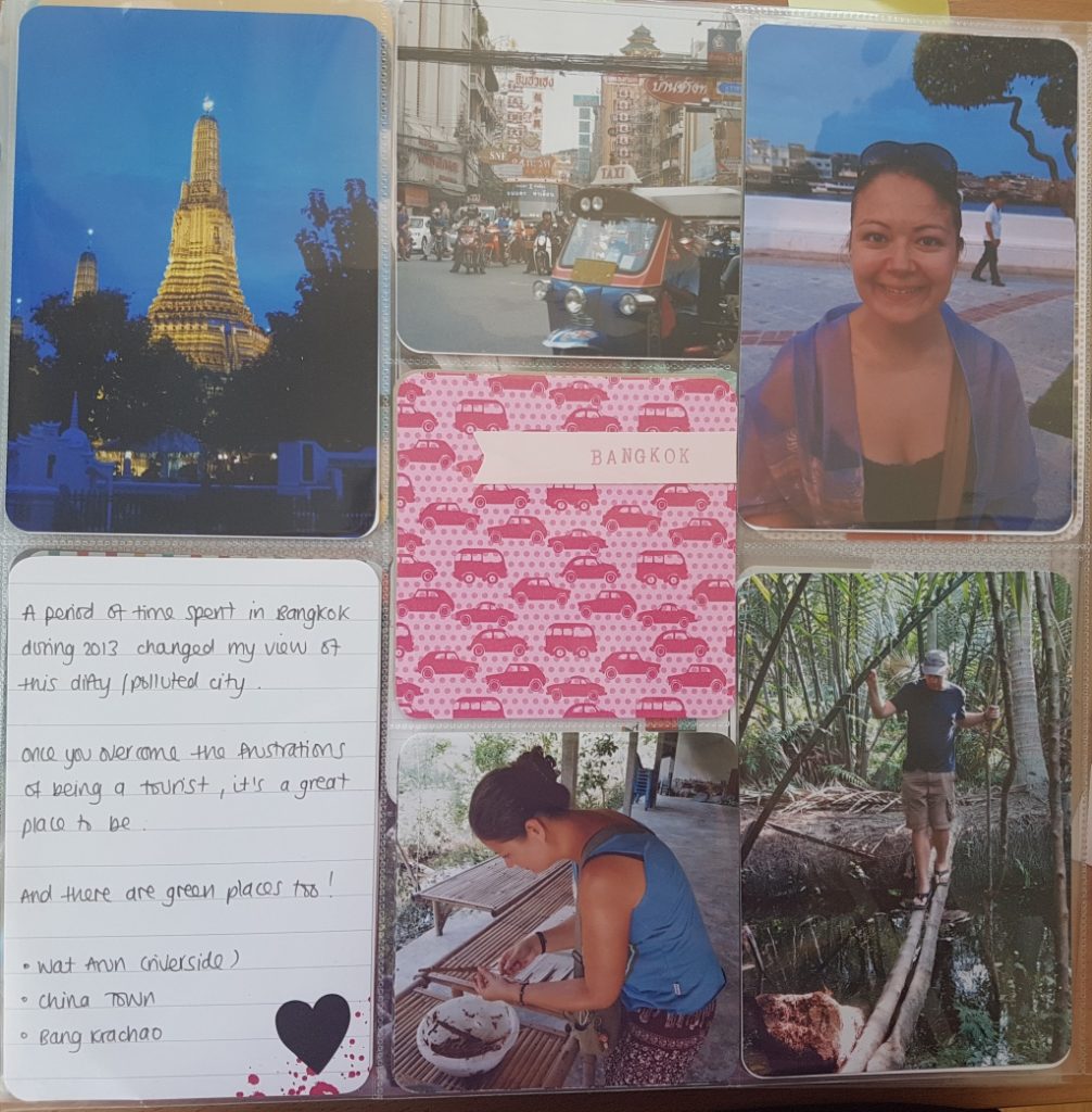 Project Life album pages from Bangkok