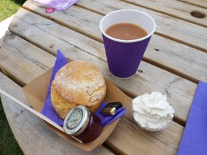 Mayfield Lavendar scone with whipped cream
