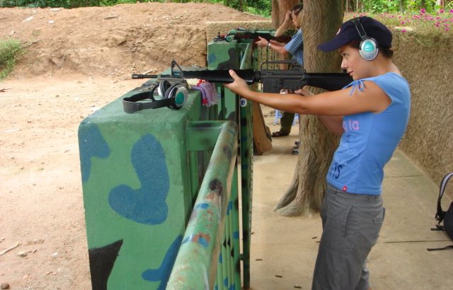 Shooting range Cu Chi tunnels Vietnam