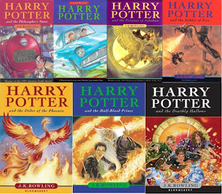 Harry Potter book covers